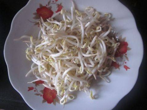 白菜丝炒豆芽步骤1