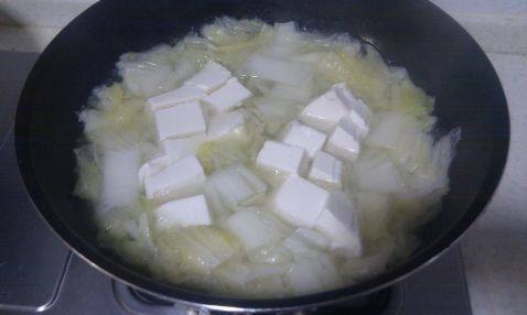 白菜豆腐汤步骤4