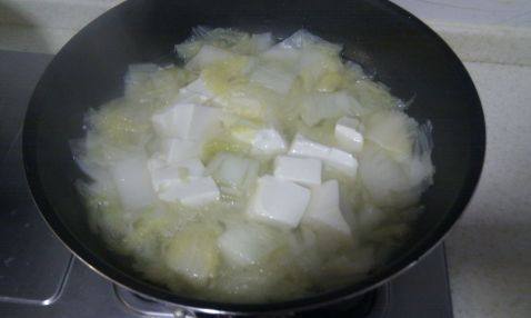 白菜豆腐汤步骤5