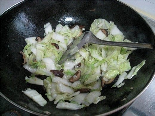 香菇白菜步骤4