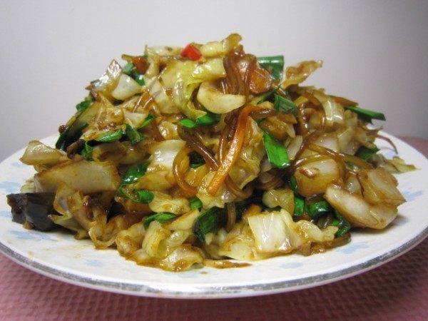 大头菜炒韭菜步骤6