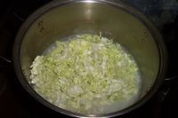 火腿鸡蛋蔬菜粥步骤2