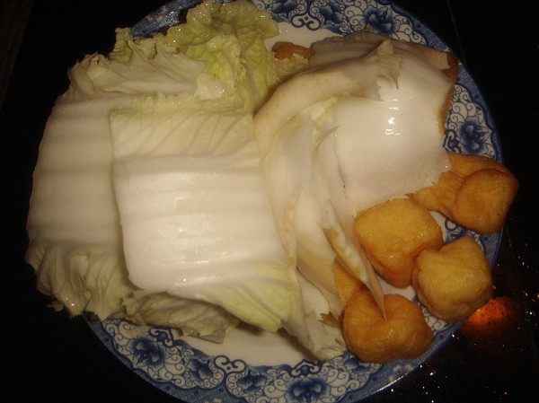 白菜炖鸡步骤2