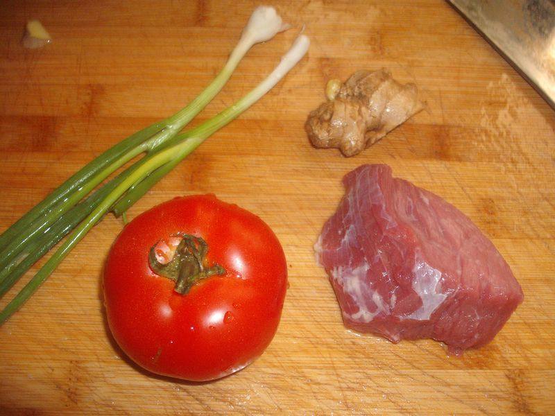 番茄牛肉羹步骤1