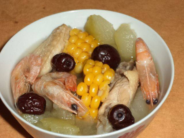 海虾鸡翅冬瓜煲步骤6