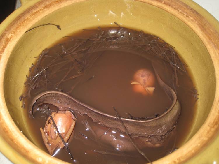 独脚柑煲猪横脷步骤6
