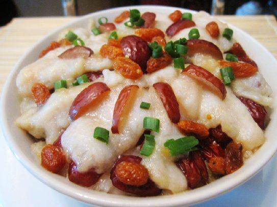 红枣鱼片蒸糯米饭步骤8