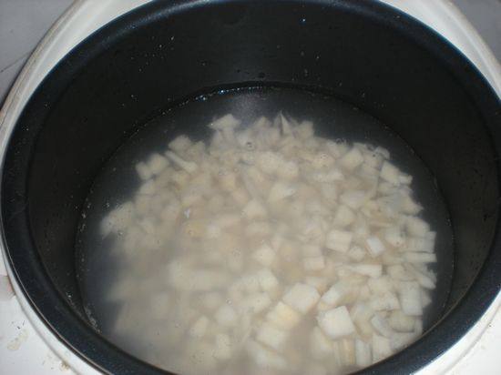 红豆糯藕粥步骤4