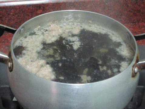 黑木耳肉末汤步骤5