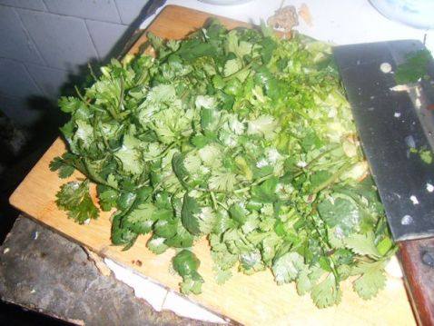 香菜炒牛肉步骤2