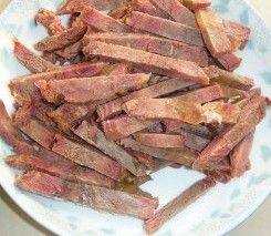 煸炒香菜牛肉步骤2