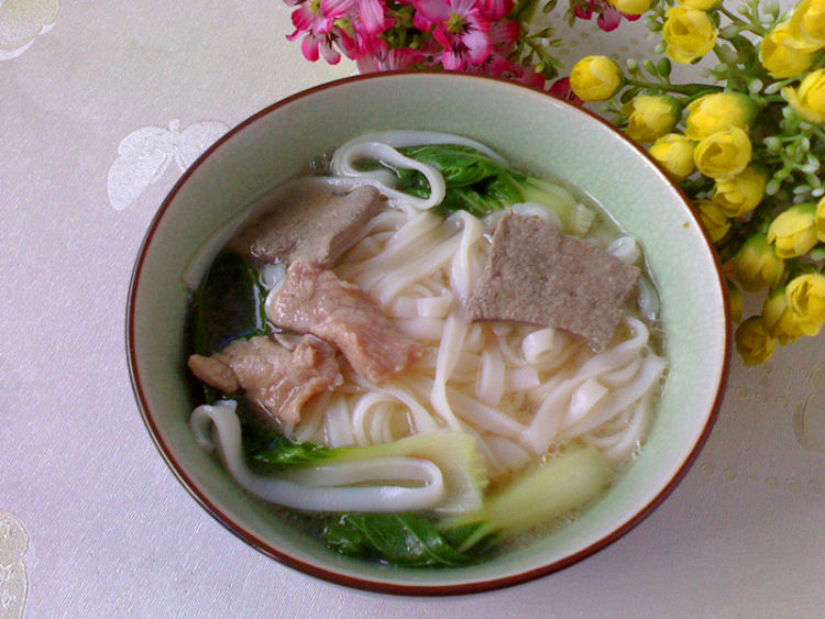 猪肝瘦肉汤河粉步骤6