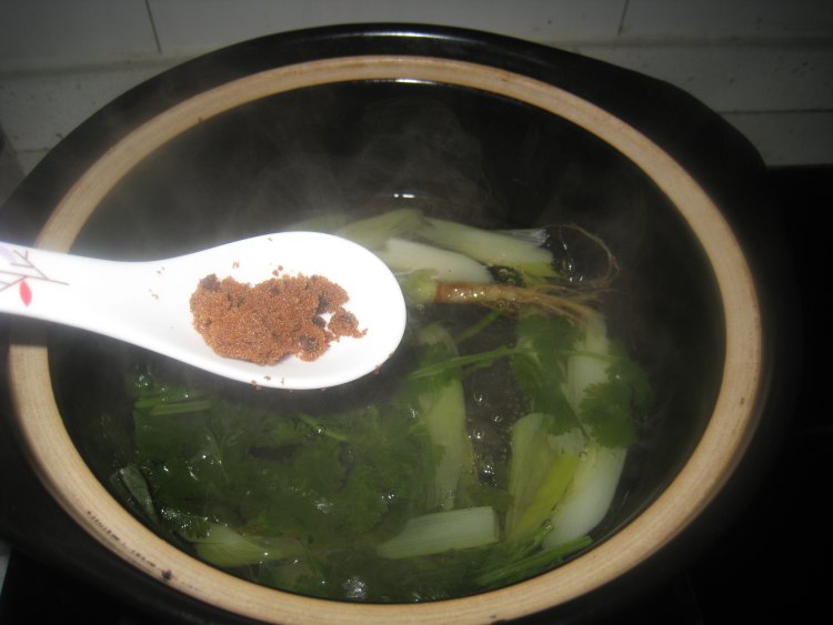 姜葱香菜红糖水步骤7