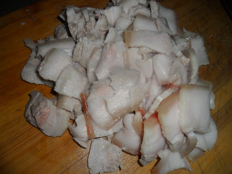 豆皮炒五花肉步骤2