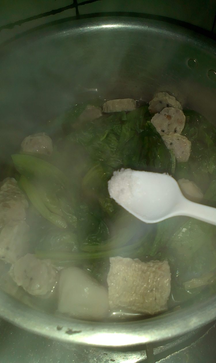 肉丸青菜汤步骤4