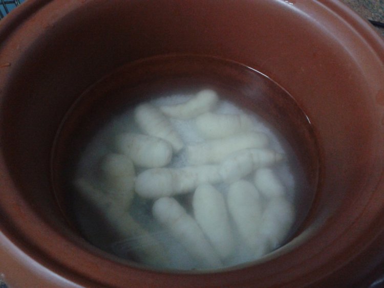 竹芋咸瘦肉粥步骤3