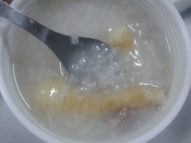 竹芋咸瘦肉粥步骤8
