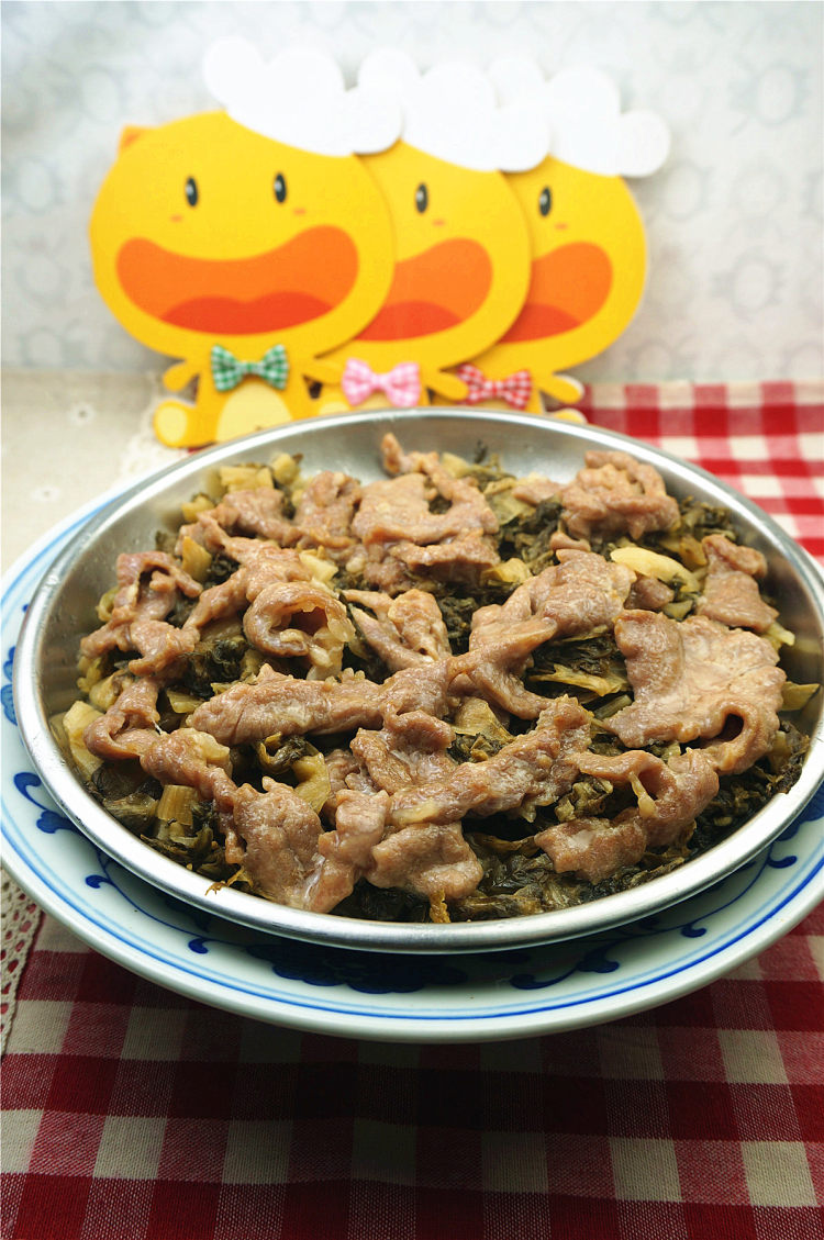梅菜蒸瘦肉步骤7