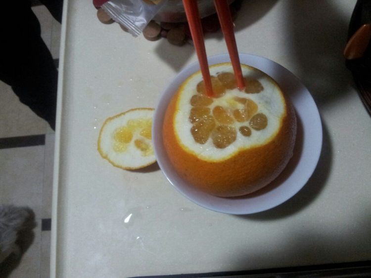 止咳蒸橙步骤3