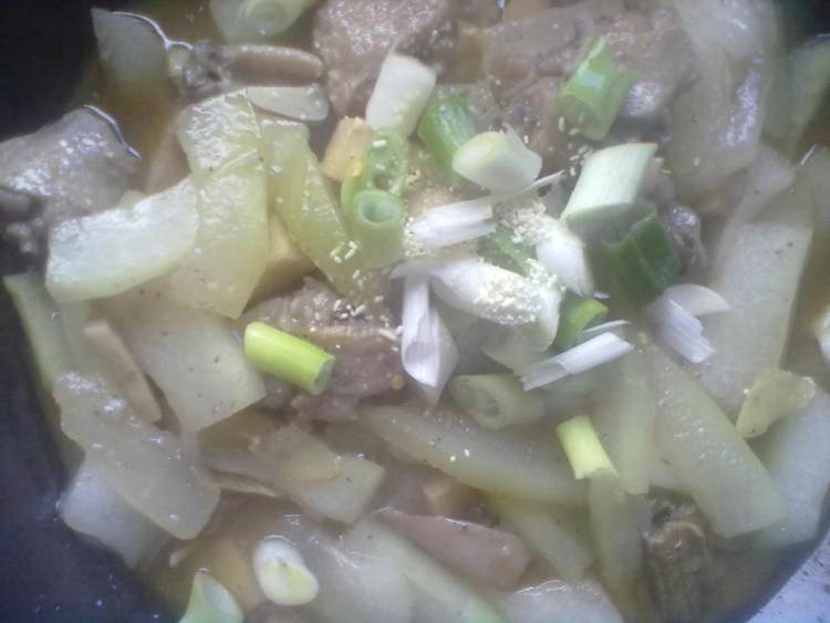 冬瓜鸡翅步骤8