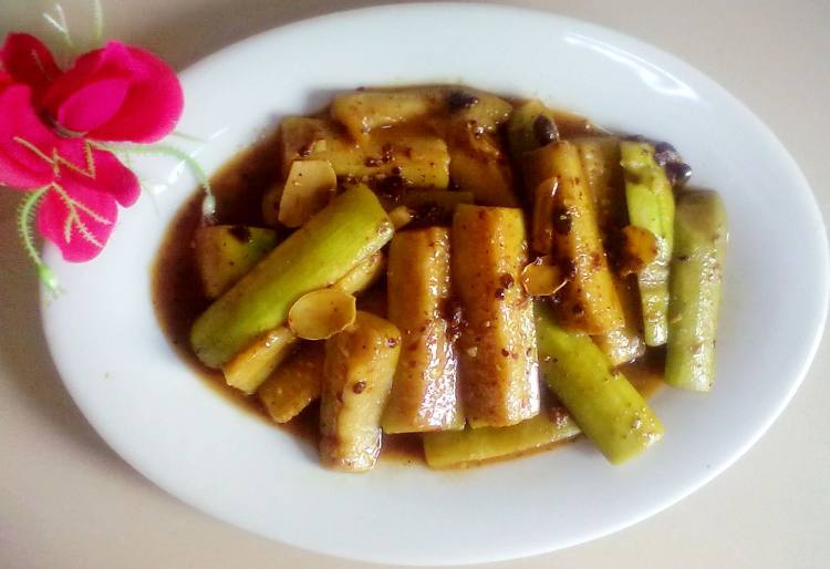 豆豉丝瓜步骤8