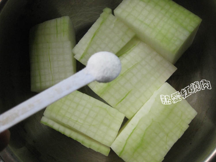 茄汁菊花冬瓜步骤4