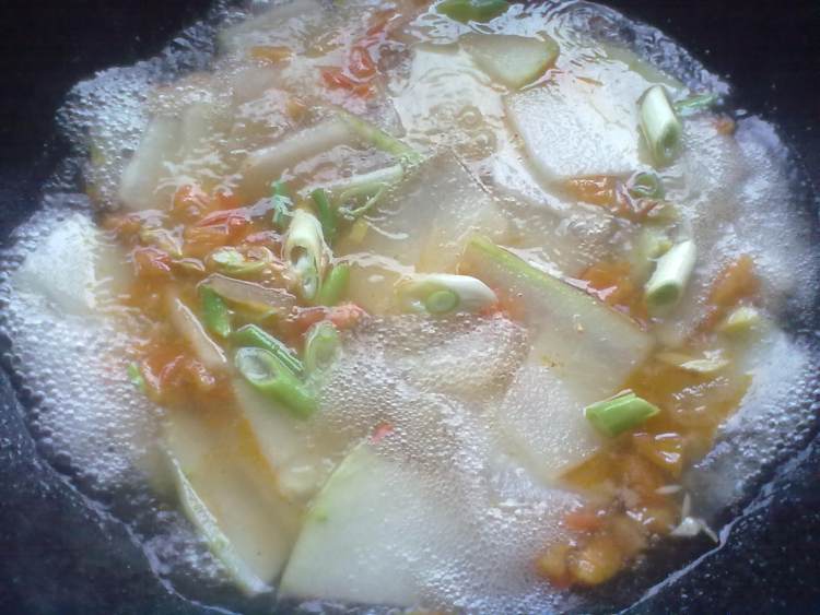 红火冬瓜汤步骤8