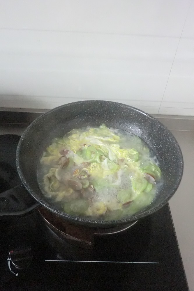 丝瓜蛤蜊汤步骤9