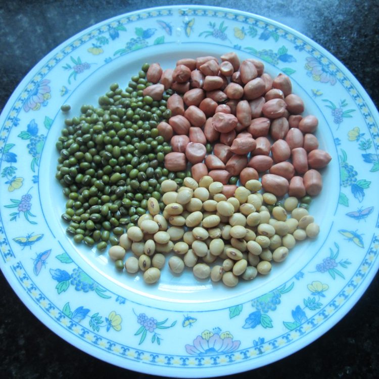 双豆花生豆浆步骤1
