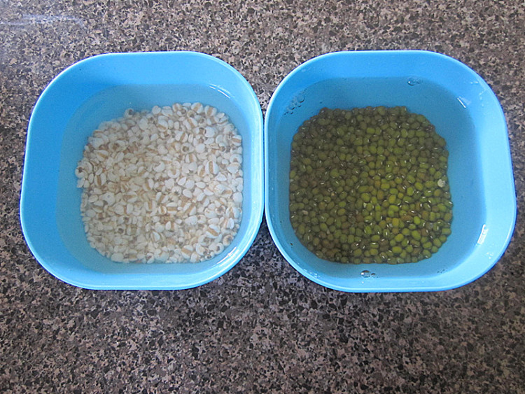 薏米绿豆荞麦糊步骤2