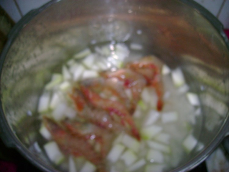 鲜虾冬瓜粥步骤6
