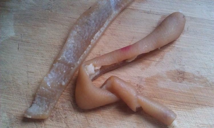 香菜拌猪皮步骤1
