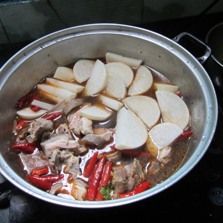 羊肉萝卜干锅步骤8