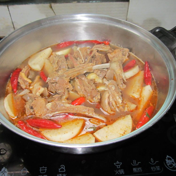 羊肉萝卜干锅步骤9
