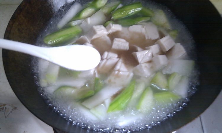 双瓜豆腐汤步骤9