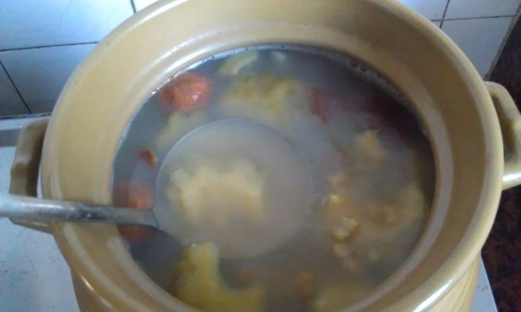 凉瓜绿豆瘦肉汤步骤13