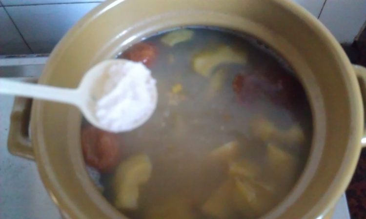 凉瓜绿豆瘦肉汤步骤14
