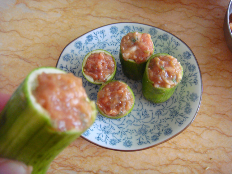 丝瓜金钩釀肉步骤5