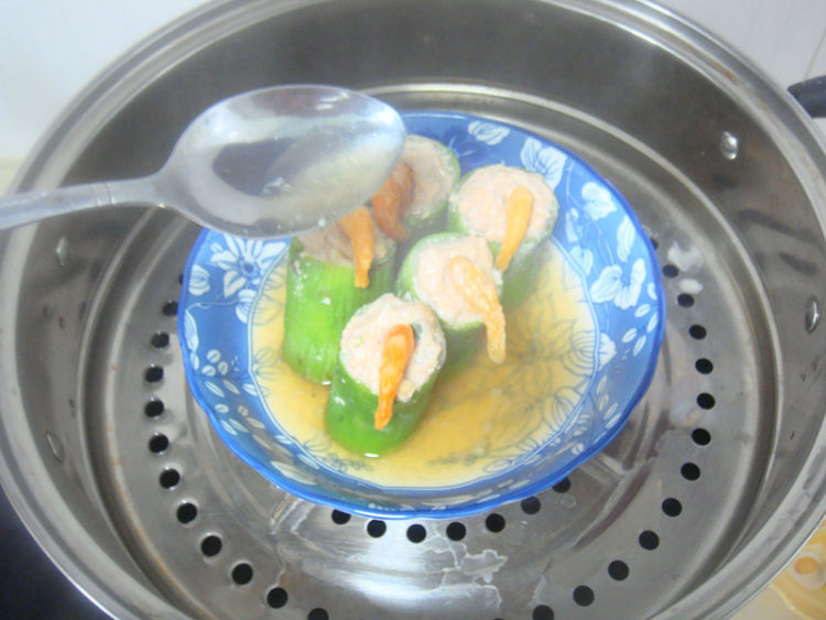 丝瓜金钩釀肉步骤9