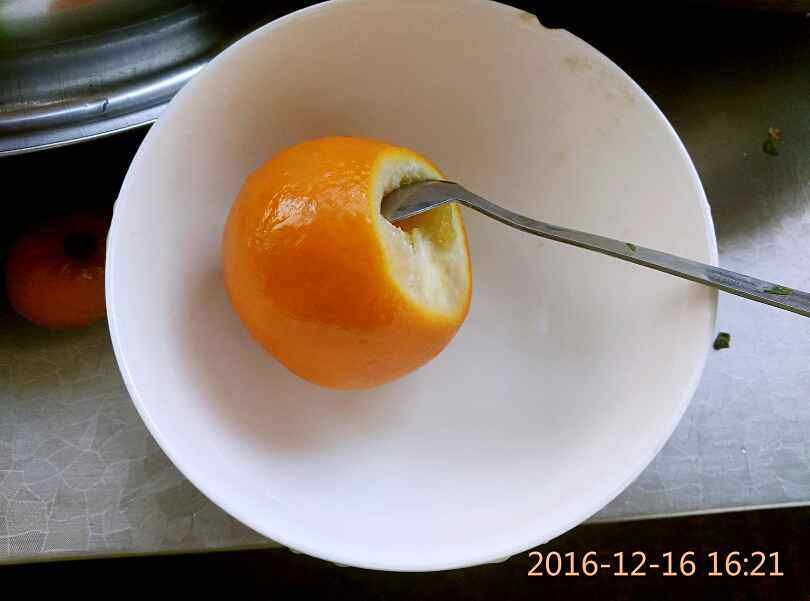 蒸橙步骤7