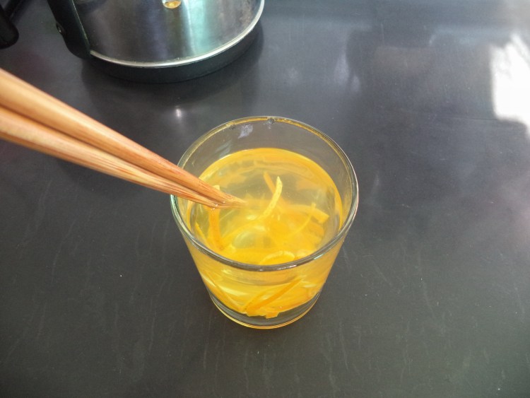 糖渍橙皮茶步骤5