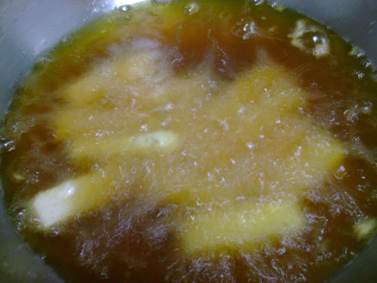 香菜炒豆腐步骤6