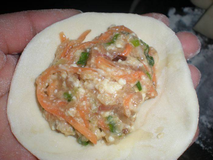 胡萝卜豆腐馅饼步骤8