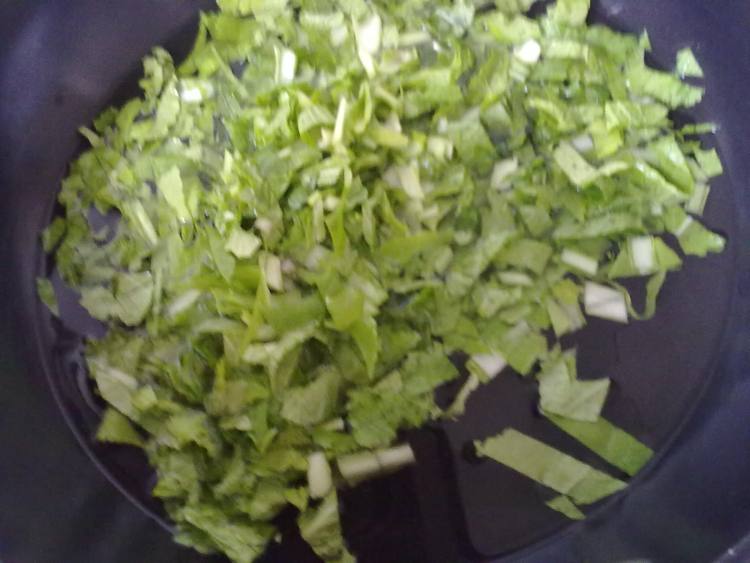 小白菜菜豆腐步骤3