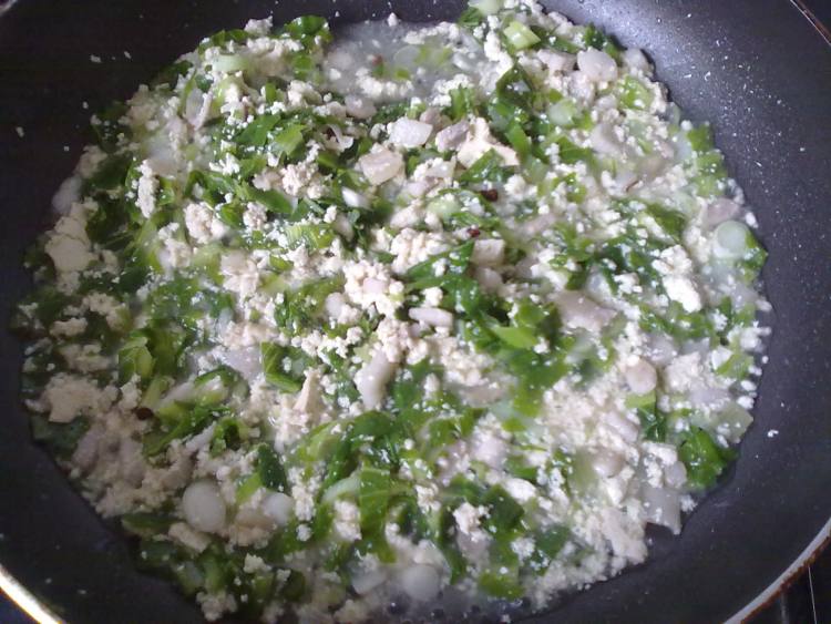 小白菜菜豆腐步骤9