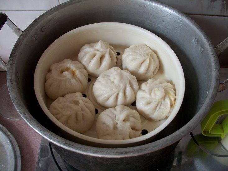 三色肉包步骤6