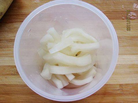 苋汁萝卜条步骤3