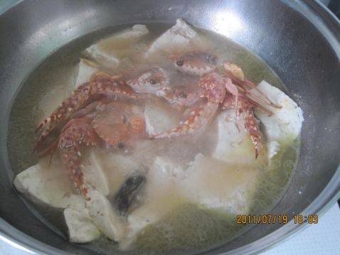 豆腐蟹汤步骤4
