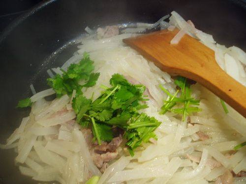 肉炒白萝卜步骤9