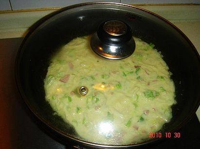 火腿蔬菜蛋饼步骤5